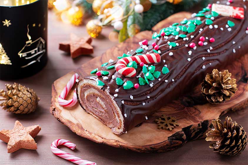 Les types de décoration pour une bûche de Noël réussie